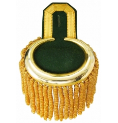 Epaulette Green / Gold Fringe